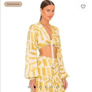 Alexis BIOSA top size small. Canary color. NWT.